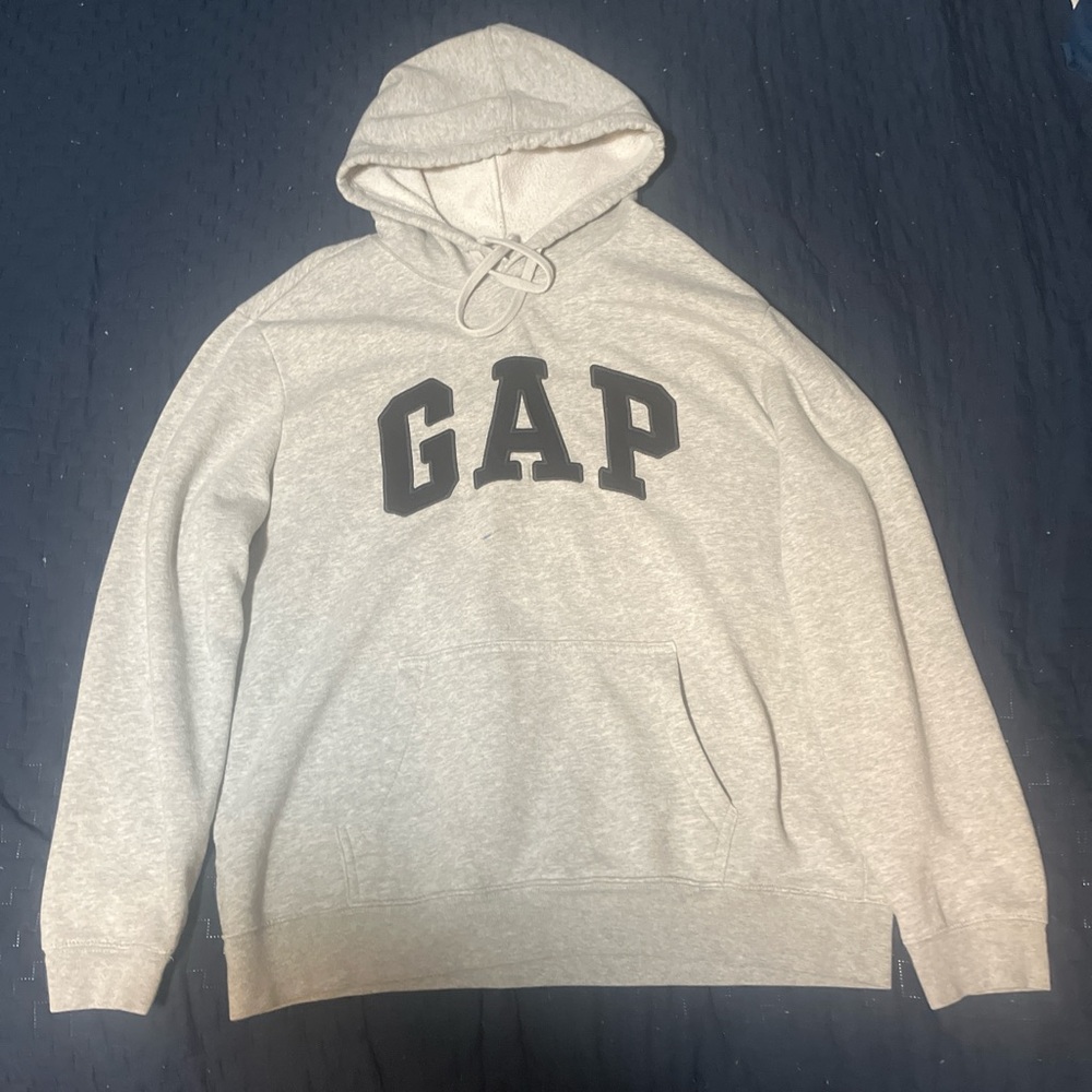 GAP Gray and Black Classic Sweater with Logo